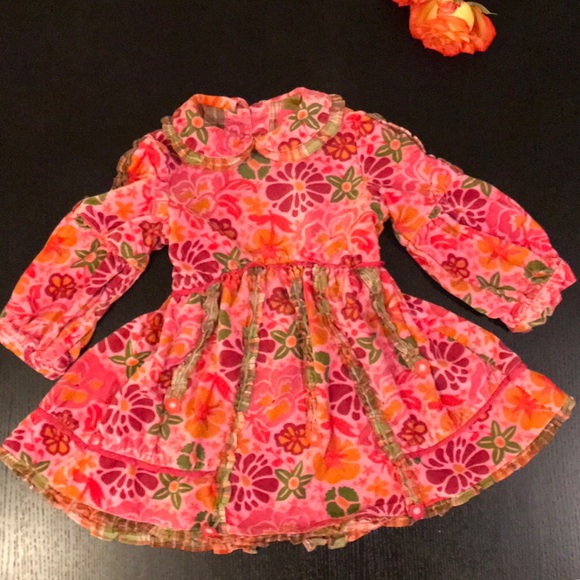 ❌SOLD❌ 🎉 HP 🎉 Oilily Velvet Dress - Picture 2 of 8